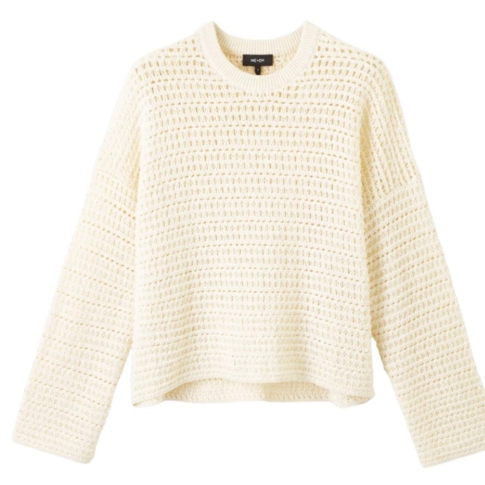 Me and Em
Chunky Cotton Open Stitch Box Sweater
$367